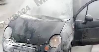 Автомобиль сгорел на Боровском шоссе