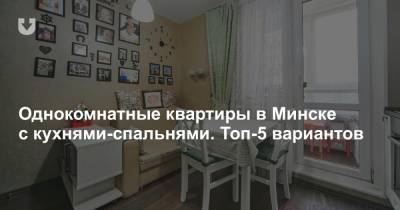 Однокомнатные квартиры в Минске с кухнями-спальнями. Топ-5 вариантов
