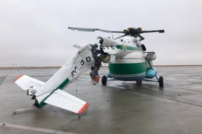 Ми-8 повредил хвостовую часть при парковке в аэропорту Волгограда