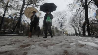 Петербуржцев предупредили о мокром снеге с дождём в четверг