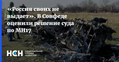 «Россия своих не выдает». В Совфеде оценили решение суда по MH17