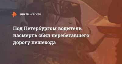Под Петербургом водитель насмерть сбил перебегавшего дорогу пешехода