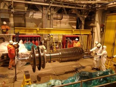 На ОБТК проекта "Сахалин-2" завершили ремонт газотурбинного генератора
