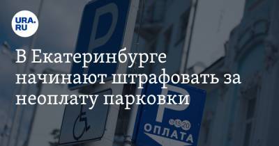 В Екатеринбурге начинают штрафовать за неоплату парковки. Сроки