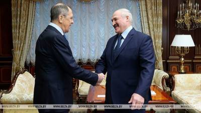 В Минске началась встреча Лукашенко с Лавровым