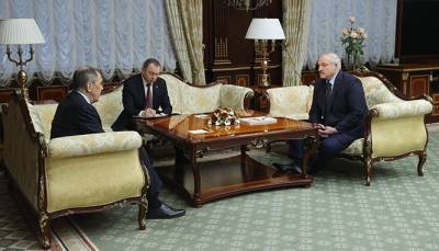 Лукашенко и Лавров обсудили в Минске «интенсификацию отношений» Беларуси с Россией