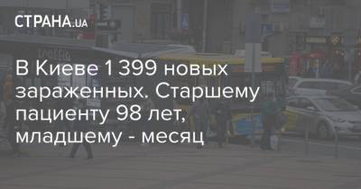 В Киеве 1 399 новых зараженных. Старшему пациенту 98 лет, младшему - месяц