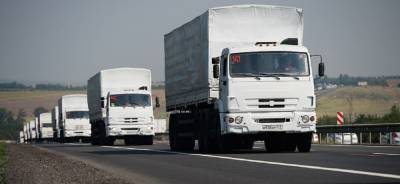 Россия направила на Донбасс сотый гумконвой в составе 14 автомобилей
