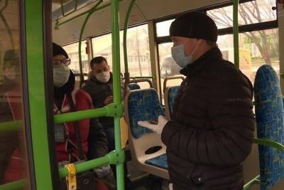 В общественном транспорте Рязани проверили соблюдение масочного режима