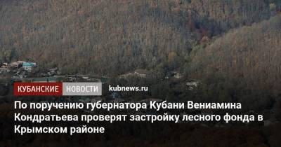 По поручению губернатора Кубани Вениамина Кондратьева проверят застройку лесного фонда в Крымском районе