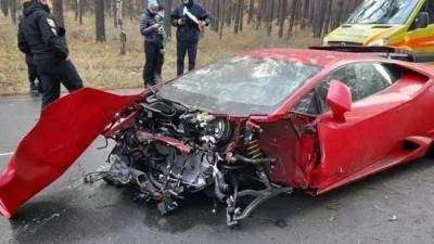 Стала известна стоимость Lamborghini Huracan, которую разбили возле Киева: снимали фильм