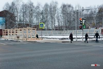 На улице Поморской в Архангельске начато строительство делового центра