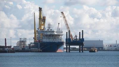 Трубоукладчик «Академик Черский» вышел из немецкого порта в Калининград