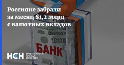 Россияне забрали за месяц $1,2 млрд с валютных вкладов