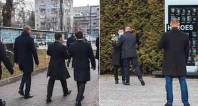 Странное поведение Зеленского в Днепре: Охрана запретила СМИ снимать возложение президентом цветов к Мемориалу Героев