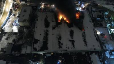 В Подмосковье произошёл пожар в производственном здании
