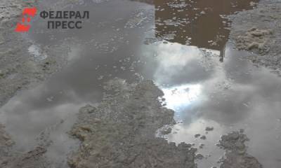 В Барнауле случилась очередная коммунальная авария. Дорога ушла под воду