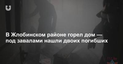 В Жлобинском районе горел дом — под завалами нашли двоих погибших