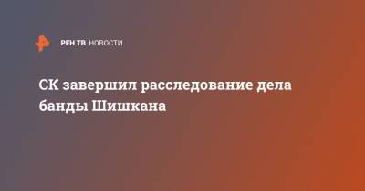 СК завершил расследование дела банды Шишкана