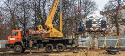 Как устанавливают "Дерево Дружбы" в Петрозаводске (ФОТО и ВИДЕО)