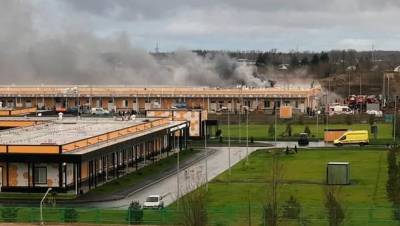 В Пскове произошёл пожар на стройплощадке новой инфекционной больницы