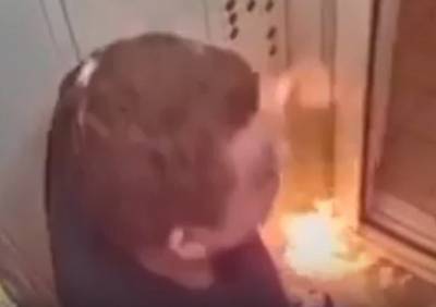В Оренбурге мужчина случайно поджег себя в лифте