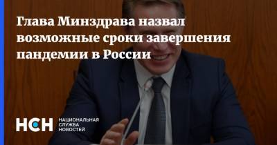 Глава Минздрава назвал возможные сроки завершения пандемии в России