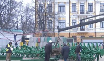 В Киеве устанавливают главную елку страны: как будет выглядеть новогодняя красавица, кадры