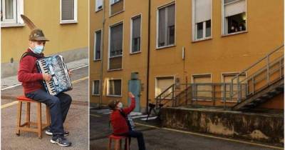 "Болезнь разорвала их объятия": умерла жена 81-летнего итальянца, который под окнами больницы играл для нее серенады
