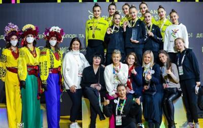 Сборная Украины выиграла золото и бронзу на ЧЕ по художественной гимнастике