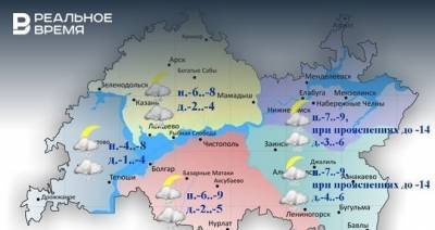 Сегодня в Татарстане ожидается слабая метель и до -6°С
