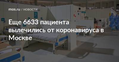 Еще 6633 пациента вылечились от коронавируса в Москве