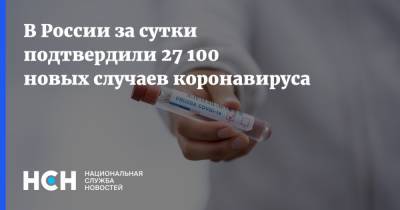 В России за сутки подтвердили 27 100 новых случаев коронавируса