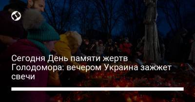 Сегодня День памяти жертв Голодомора: вечером Украина зажжет свечи
