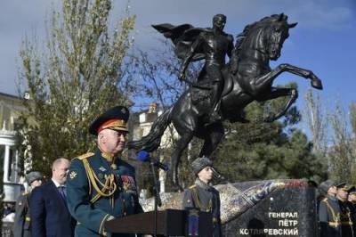 Памятник прославленному генералу Котляревскому открыт в Феодосии