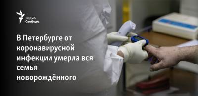 В Петербурге от коронавирусной инфекции умерла вся семья новорождённого