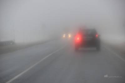 Густой туман накрывает Липецк и все районы региона