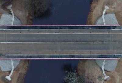 Дорожники показали обновленный мост через реку Явосьма в Тихвинском районе