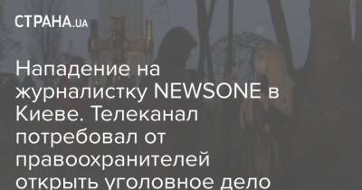 Нападение на журналистку NEWSONE в Киеве. Телеканал потребовал от правоохранителей открыть уголовное дело