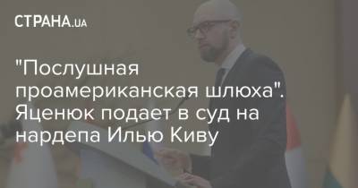 "Послушная проамериканская шлюха". Яценюк подает в суд на нардепа Илью Киву