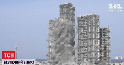 За 10 секунд: в столице ОАЭ взорвали четыре гигантских небоскреба
