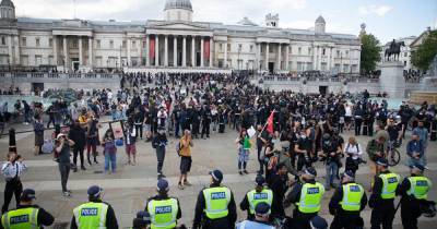 Более 150 человек были задержаны на акции COVID-диссидентов в Лондоне