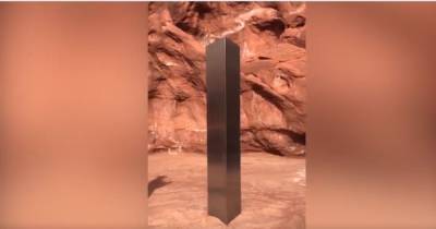 Таинственный монолит, найденный в пустыне США, исчез