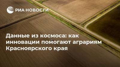 Данные из космоса: как инновации помогают аграриям Красноярского края