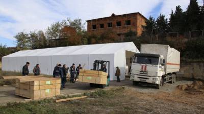 МЧС обустроило лагерь для долговременного пребывания в Карабахе