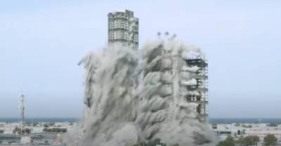 Самый безопасный взрыв в мире: в ОАЭ одновременно взорвали 4 небоскреба – впечатляющее видео - news.24tv.ua - США - Эмираты - Детройт - Мина