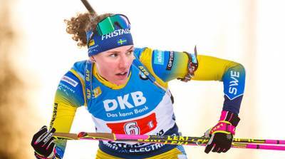 Шведская биатлонистка Анна Эберг выиграла спринт на этапе Кубка мира в Контиолахти