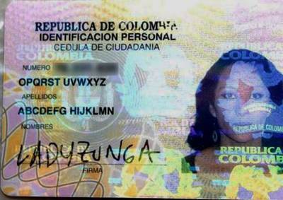 Жительница Колумбии сменила имя на Abcdefg Hijklmn Opqrst Uvwxyz
