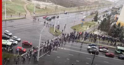 Массовыми задержаниями завершилась акция протеста в Минске