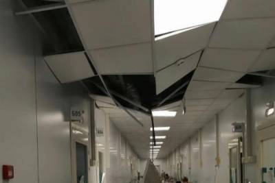 В госпитале Башкоторстана обрушился потолок